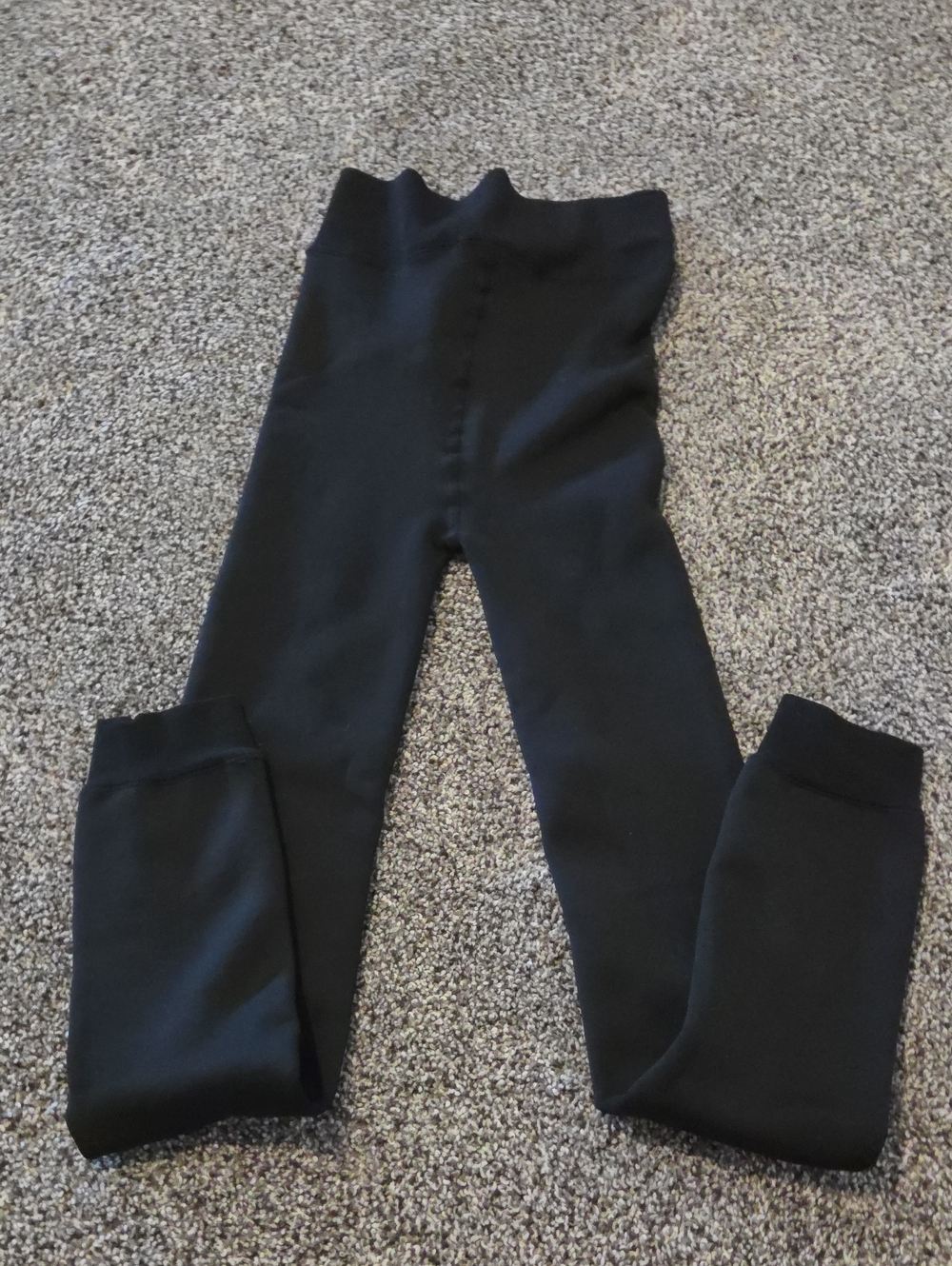 Wander Black High-Rise Fleece Leggings